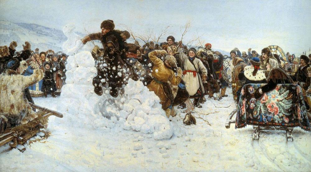 Взятие снежного городка